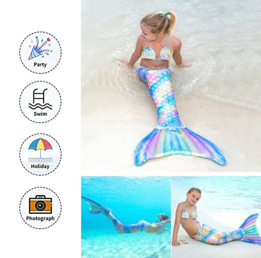 Kids Mermaid Tail Swimsuit For Swimming - Symphony