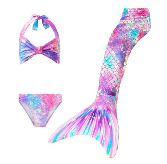 Iconix 3 Piece Kids Sea Princess Mermaid Bikini KH02